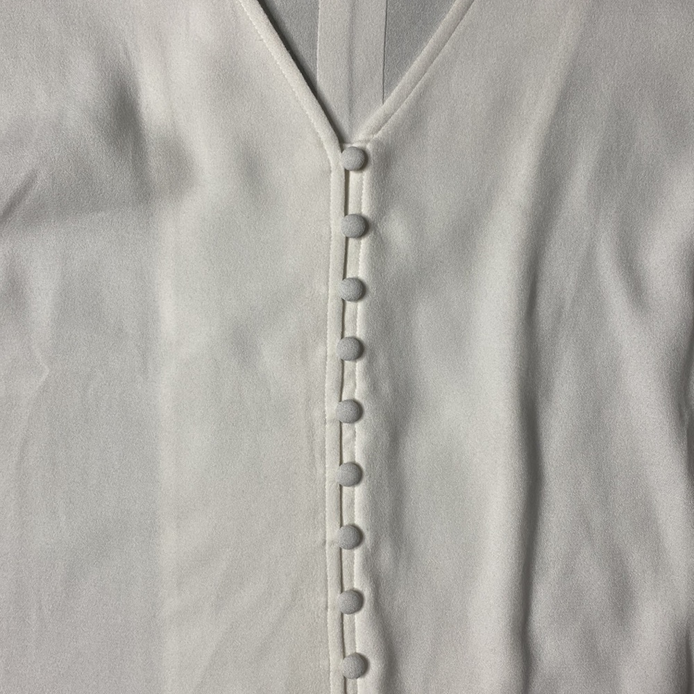 Soft Surroundings White Collared Button Down Shir… - image 8